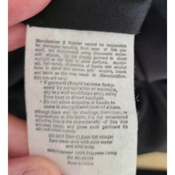 Alyce Paris Retro Babydoll Mini Black Dress Sz 00 NYE Evening Cutout Party Y2K - Picture 12 of 12